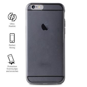 Puro Plasma Cover iPhone 7 Plus musta kansi / musta transp IPC755PLASMABLK