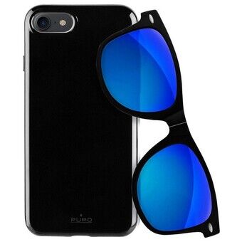 Puro Sunny Kit kotelo iPhone 7/8 + lasit SE 2020 / SE 2022 musta / musta IPC747SUNNYKIT1BLK