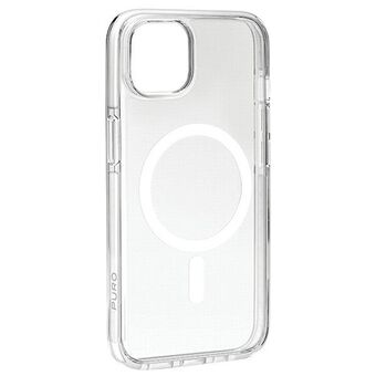 Puro LITEMAG PRO iPhone 15 6.1" MagSafe läpinäkyvä/transparentti PUIPC1561LITEMPWHI