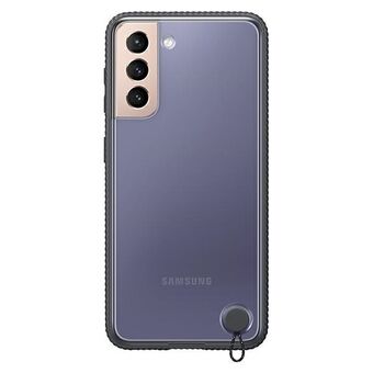 Kotelo Samsung EF-GG996CB S21 + G996 musta / musta Kirkas suojakuori