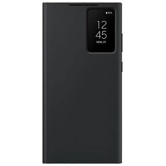 Etui Samsung EF-ZS918CB S23 Ultra S918 musta/black Smart View -lompakkokotelo