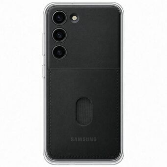 Kotelo Samsung EF-MS911CB S23 S911 musta/musta Rungon kansi