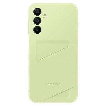 Suojakuori Samsung EF-OA156TMEGWW A15 A156 -malliin, väri limetti/lime, korttipaikalla