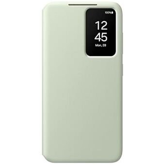 Etui Samsung EF-ZS921CGEGWW S24 S921 vaaleanvihreä Smart View -lompakkokotelo