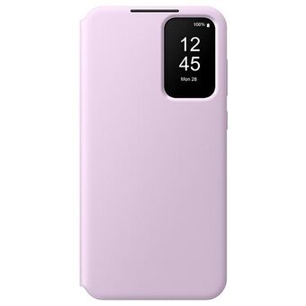 Etui Samsung EF-ZA556CVEGWW A55 5G A556 -laventelihedelmä Smart View -kotelolle