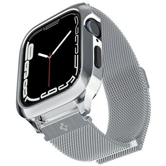 Spigen Metal Fit PRO Apple Watch 8/SE/7 /6/5/4 (44/45mm) hopea/silver ACS04584
