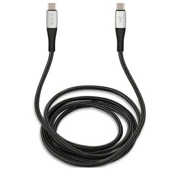 TUMI TUCCSUSBC kaapeli USB-C - USB-C 1,5m pikalataus musta/musta
