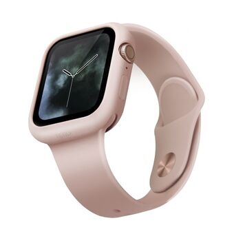 UNIQ Lino Apple Watch Series 4/5/6 / SE 44mm kotelo. pinkki / poskipuna pinkki