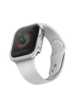 UNIQ kotelo Valencia Apple Watch Series 4/5/6 / SE 40mm. hopea / titaani hopea