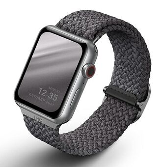 UNIQ Aspen Apple Watch 40/38 / 41mm punottu harmaa / graniitinharmaa