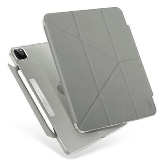 UNIQ-kotelo Camden iPad Pro 11" (2021) harmaa / fossiilisen harmaa Antimikrobinen