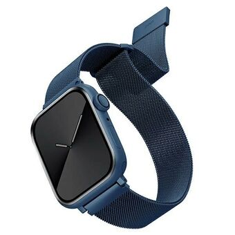 UNIQ Rem Dante Apple Watch Series 4/5/6/7 / SE 38/40 / 41mm. Ruostumattoman teräksen sininen / koboltinsininen