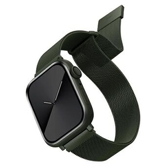 UNIQ Rem Dante Apple Watch Series 4/5/6/7 / SE 38/40 / 41mm. Ruostumaton teräs vihreä/vihreä