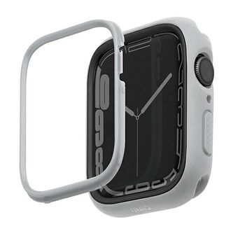 UNIQ suojakotelo Moduo Apple Watch -sarjaan 4/5/6/7/8/9/SE/SE2, 40/41 mm, kredalaimentti-harmaa/ kalkkikiven harmaa