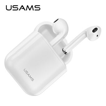 USAMS Bluetooth 5.0 -kuulokkeet TWS LU -sarjan langattomat valkoinen / valkoinen BHULU01 (US-LU001)