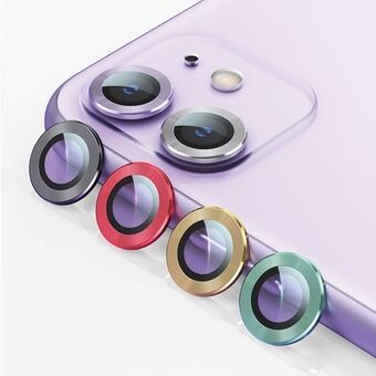 USAMS-kameran linssin lasi iPhone 11 Pro Max metallirengas hopea / hopea BH573JTT03 (US-BH573)