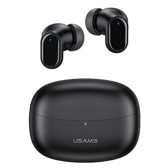 USAMS Bluetooth 5.1 TWS kuulokkeet BH-sarjan langattomat musta / musta BHUBH01