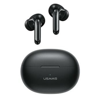 USAMS Bluetooth 5.3 TWS X-don -sarjan langattomat kuulokkeet musta/musta BHUENCXD01 (US-XD19)