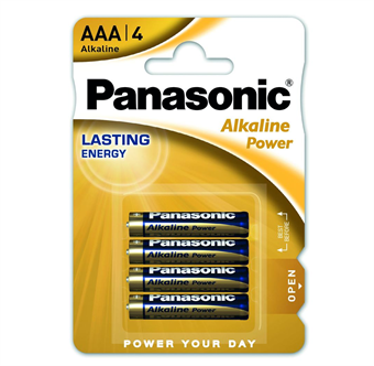 Panasonic Alkaline Power AAA -paristot - 4 kpl