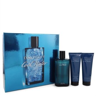 Cool Water by Davidoff - Gift Set -- 4.2 oz Eau De Toilette Spray + 2.5 oz After Shave Balm + 2.5 oz Shower Gel - miehille