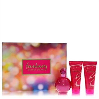 Fantasy by Britney Spears - Gift Set -- 3.3 oz Eau De Parfum Spray + 3.3 oz Body Souffle + 3.3 oz Shower Gel - naisille