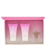 Bright Crystal by Versace - Gift Set -- .17 oz Mini EDT + .8 oz Shower Gel + .8 oz Body Lotion - naisille
