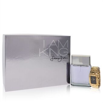 I Am King by Sean John - Gift Set -- 3.4 oz Eau De Toilette Spray + Watch - miehille