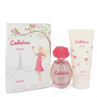 Cabotine Rose by Parfums Gres - Gift Set -- 3.4 oz Eau De Toilette Spray + 6.7 oz Body Lotion - naisille