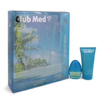 Club Med My Ocean by Coty - Gift Set -- .33 oz Mini EDT Spray + 1.85 oz Body Lotion - naisille