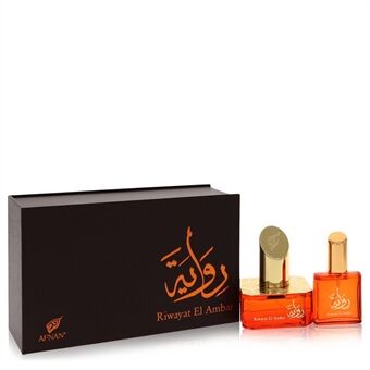 Riwayat El Ambar by Afnan - Eau De Parfum Spray + Free .67 oz Travel EDP Spray 50 ml - naisille
