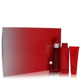 Perry Ellis 360 Red by Perry Ellis - Gift Set -- 3.4 oz Eau De Toilette Spray + .25 oz Mini EDT Spray + 6 oz Body Spray + 3 oz Shower Gel - miehille