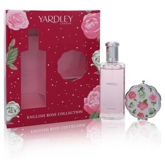 English Rose Yardley by Yardley London - Gift Set -- 4.2 oz Eau De Toilette Spray + Compact Mirror - naisille