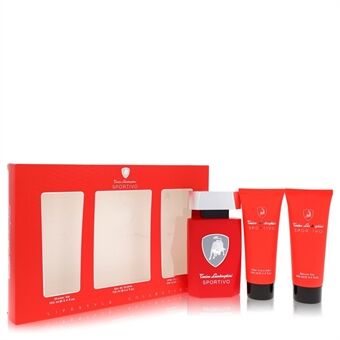 Lamborghini Sportivo by Tonino Lamborghini - Gift Set -- 4.2 oz Eau De Toilette Spray + 3.4 oz Shower Gel + 3.4 oz After Shave Balm - miehille