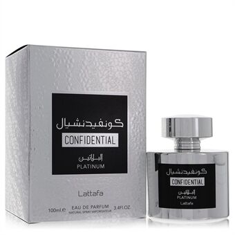 Lattafa Confidential Platinum by Lattafa - Eau De Parfum Spray (Unisex) 100 ml - miehille