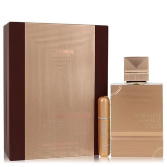 Al Haramain Amber Oud Gold Edition Extreme by Al Haramain - Gift Set 200 ml 6.7 Pure Perfume Spray + 0.34 oz Refillable Spray - naisille