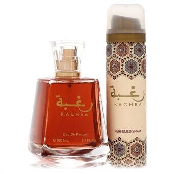 Lattafa Raghba   by Lattafa - Eau De Parfum Spray Plus 1.7 Oz Deodorant Spray (Unboxed) 100 ml - miehille