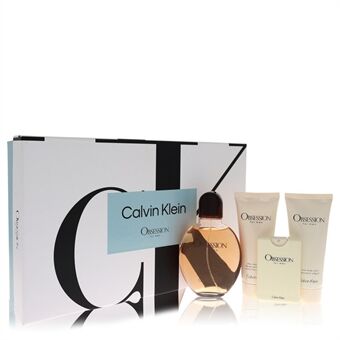 Obsession by Calvin Klein - Gift Set -- 4.2 oz Eau De Toilette Spray + .67 oz Mini EDT Spray + 3.4 oz After Shave Balm + 3.4 oz Body Wash - miehille