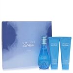 Cool Water by Davidoff - Gift Set -- 3.4 oz Eau De Toilette Spray + 2.5 oz Body Lotion + 2.5 oz Shower Gel - naisille