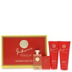 Touch by Fred Hayman - Gift Set -- 3.4 oz Eau De Toilette Spary + 6.7 oz Body Lotion + 6.7 oz Shower Gel + 0.61 oz Pocket Soray - naisille