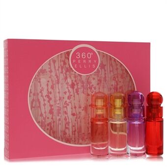 perry ellis 360 by Perry Ellis - Gift Set -- Four piece Travel Gift Set Includes .25 oz Mini Eau De Parfum Spray of each. 360 Coral, 360 For Women, 360 Purple, 360 Red. - naisille