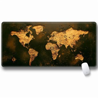 Stor hiirimatto maailmankartalla - 30 x 80 x 3 cm - Gold Edition