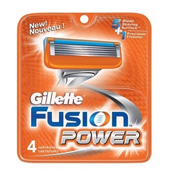 Gillette Fusion Power partaterät - 4 kpl.