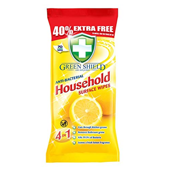 Green Shield antibakteeriset kotitalouksien pyyhkeet - 70 kpl