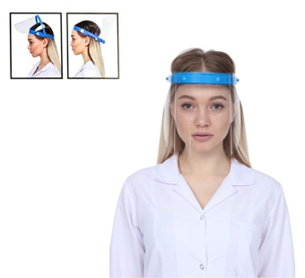 Kasvovisiiri - suojakotelo kallistuslaitteella - sis. 3 lasia