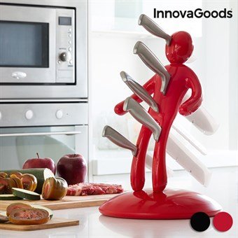 Voodoo-veitsiteline 5 veitsellä - punainen