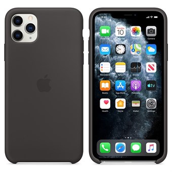 IPhone 11 Pro silikonikuori - musta