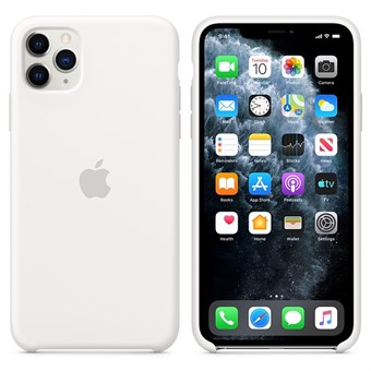 IPhone 11 silikonikuori - valkoinen