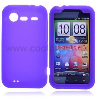 HTC Incredible S -silikonisuoja (violetti)