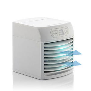 Kannettava mini-haihdutusilmastointilaite, jossa LED Freezyq + InnovaGoods