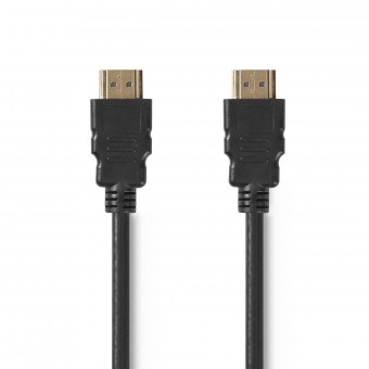 HDMI™-kaapeli | HDMI™-liitin | HDMI™-liitin | 8K@60Hz | eARC | Kullattu | 1,00 m | PVC | Musta | Muovipussi